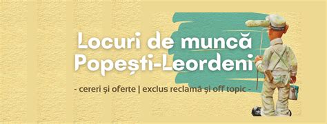 primaria popesti-leordeni locuri de munca|Locuri de munca locuri de munca de munca popești leordeni in。